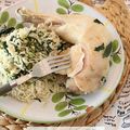 Recette au rice cooker #1 : Riz au lait de coco, épinards et poulet