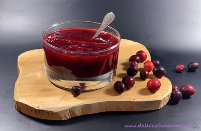 Sauce aux airelles à l'orange