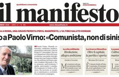 Paolo Virno : lundi, les derniers adieux