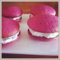 Mes Whoopies Pies framboise, vanille bourbon!