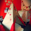 Un TIPI pour mon Indienne de 5 ans !!