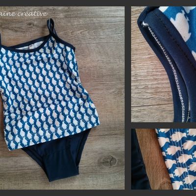 Tuto débardeur fillette ou haut de maillot de bain, par boule2laine