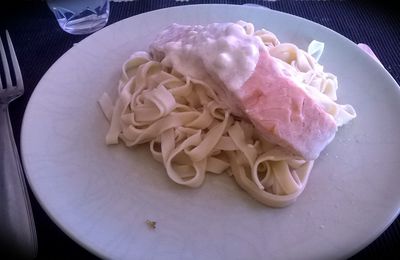 tagliatelles saumon à la crème 