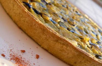 Tarte orientale aux légumes et à la crème de balsamique