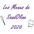 Menu de la semaine du 28 septembre au 4 octobre 2020 ~ Les menus de SandOline