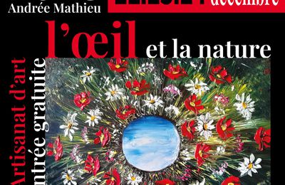 Exposition de Décembre 2023, l oeil à la nature. Pus de 500 toiles exposées,  une centaine sur le thème, art et artisanat d'art