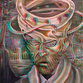 ANAGLYPHE ...des toiles d'Hazoo! ...LA  PALETTE DE VAN GOGH...( pour voir l'effet 3D,se munir de lunettes "red/cian).