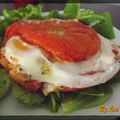 Tomate farcie à l'oeuf