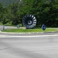 Rond-point à Argentière-la-Bessée