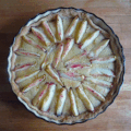 Tarte aux nectarines blanches et crème d'amande