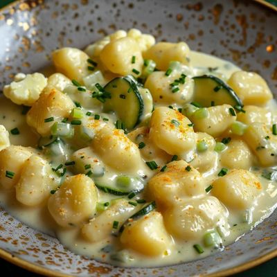 Gnocchis au fromage courgettes et chou délicieusement fondants 🧀