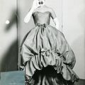 Balenciaga, Evening gown, turquoise silk gauze, 1958