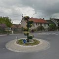 Rond-point à Saint-Brice-Courcelles