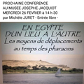 En route pour l'Egypte en transports en commun.....au temps des Pharaons !