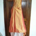 Robe de Mariée BOchet Création 38 Soie originale Orange et Fushia