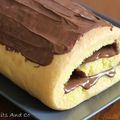 Gâteau roulé au Nutella.