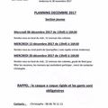 plannings décembre 2017