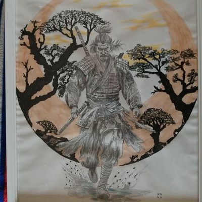 Dessin style japonais : Le conquérant 