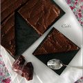 BROWNIE CRU AUX AMANDES & AU CACAO, GLACAGE A L'AVOCAT