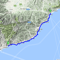 05 juin 2017: 4ème étape: de ROQUEBRUNE CAP MARTIN à SAVONE: 129 km