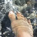 Les pieds dans l'eau glacée