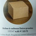 Boîte : Kraft à décorer Noël