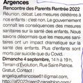 Article du journal Ouest France du 22 août 2022