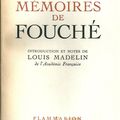 Les mémoires de Fouché - Introduction et notes de Louis Madelin