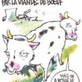 Fukushima, la contamination s'étend par la viande de bœuf - Charlie Hebdo N°997