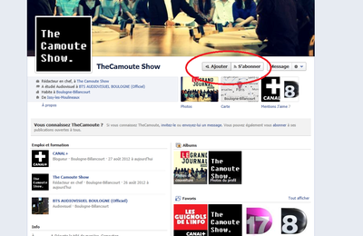 The Camoute Show ! est sur Facebook !
