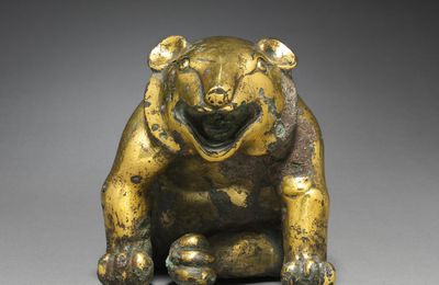 Mat Weight in the Form of a Bear, China, Western Han dynasty (206 BCE–8 CE)