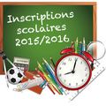 Inscriptions scolaires rentrée 2016