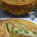 Cheesecake aux asperges, mascarpone et Pecorino