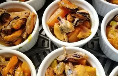 La Cantine # Moules aux petits légumes# Cuisine de Carême 