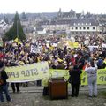 4000 opposants à la ligne THT défilent à Mortain ce samedi 31 janvier 2009