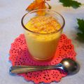 Verrines de mousse de carottes et de chèvre frais