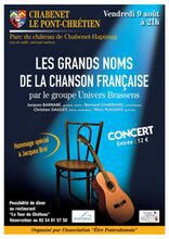 Concert Groupe Univers Brassens Vendredi 09 08 2019 à CHABENET