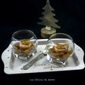 Verrine de foie gras aux pommes caramélisées et aux spéculoos