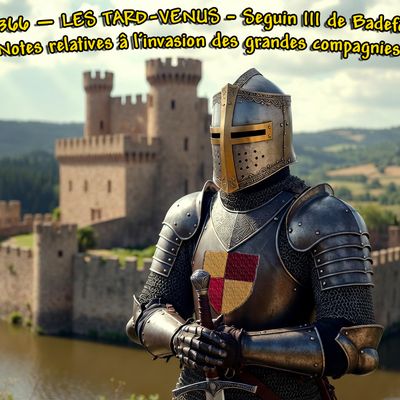 1366 — LES TARD-VENUS – Seguin III de Badefol- Notes relatives â l’invasion des grandes compagnies