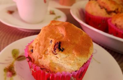 Muffins au beurre de cacahuètes crunchy et aux cranberry 