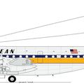 BOEING "Stratocruiser" B-377 de la compagnie TRANSOCEAN-TAL.