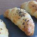 Croissants au saumon fumé