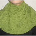 Test knit 3 : Dune crescent scarf par Tricobec