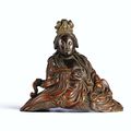 A rare rhinoceros horn figure of Guanyin, Late Ming-Early Qing dynasty, 17th century