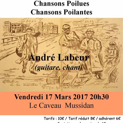 André Labeur - Vendredi 17 mars 20h30 - Caveau