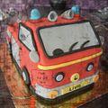 Gateau camion de pompiers