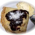 Crêpes au chocolat noir et noix de coco