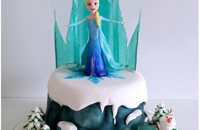 Gâteau Reine des Neiges (tutoriel)
