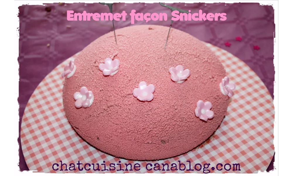 Entremet façon Snickers au thermomix 