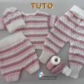 Fiche tricot bébé, modèle à tricoter, layette tricot bb, tuto, explications en pdf